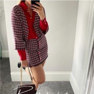 Zara Tweed Skirt Set